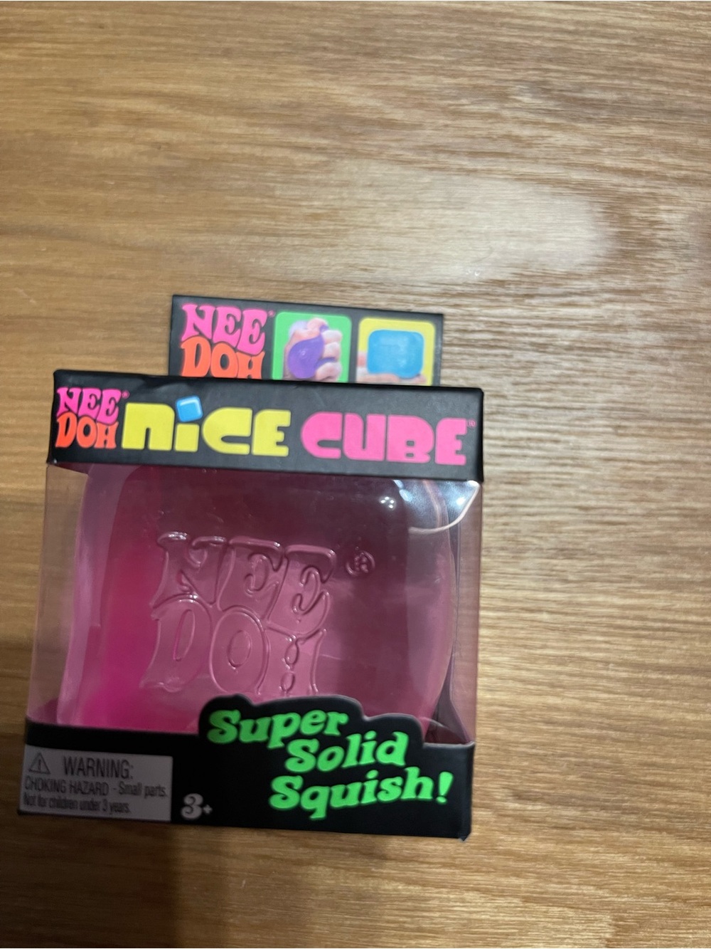 Nee Doh Nice Cube Pink Super Solid Squish medium. Ship same day!